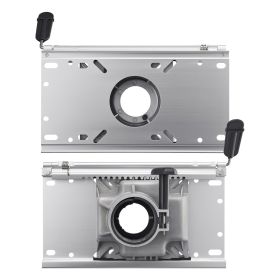 VEVOR Boat Seat Pedestal, Forward & Backward Sliding Adjustment, Aluminum Alloy Boat Chair Base with Slide, 5-inch Sliding Travel