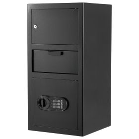 VEVOR 3.6 Cubic Feet Drop Safe, Large Capacity Front Drop Slot Safe Box with Digital Keypad